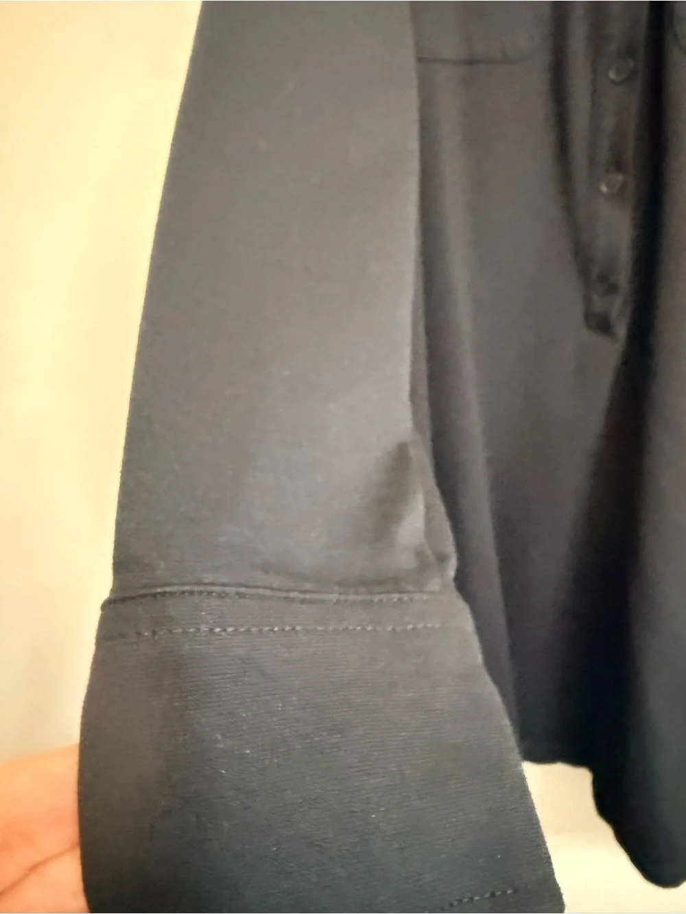 Ralph Lauren Navy Button-Front Shirt Dress